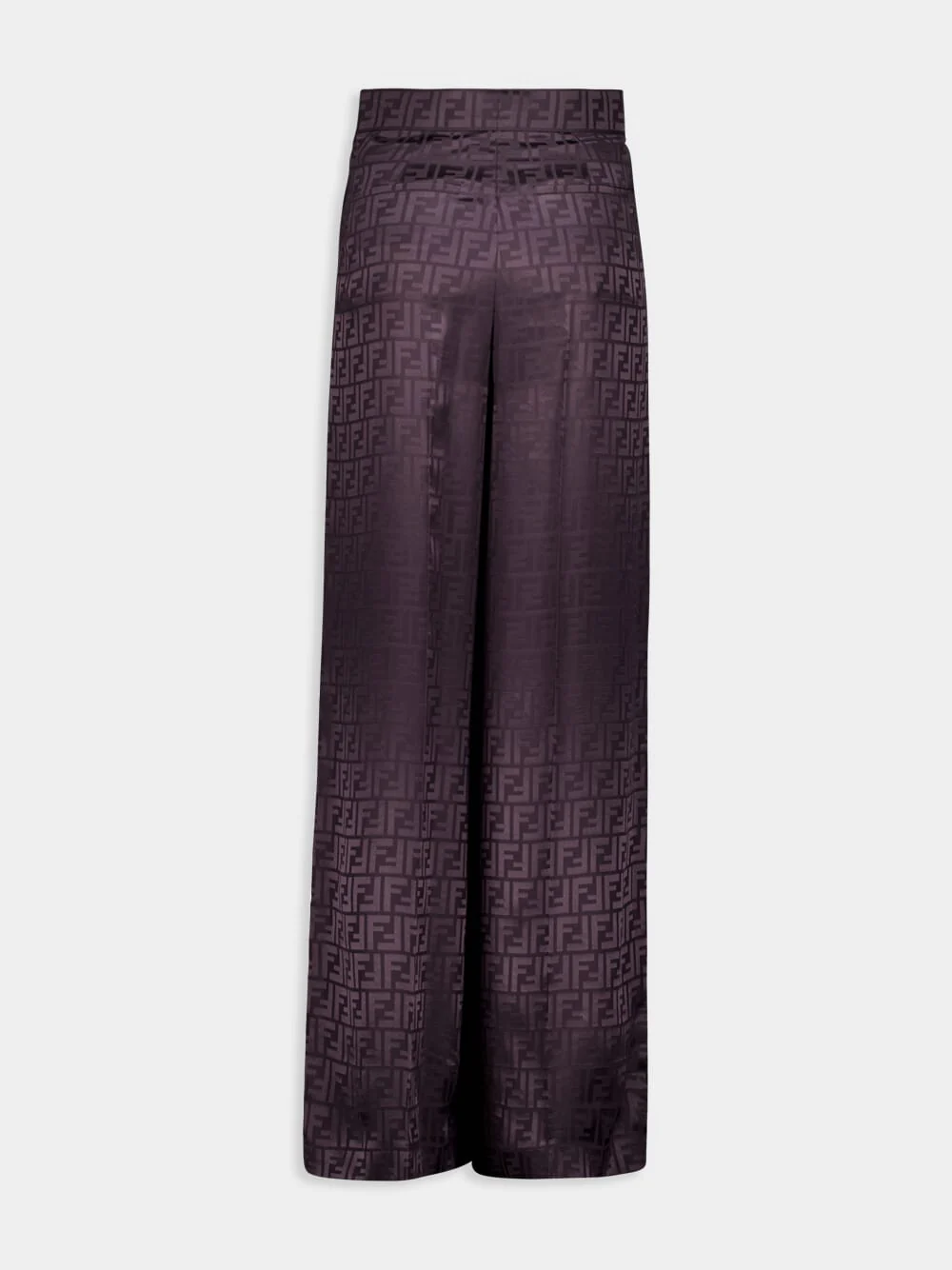Dark Purple FF Silk Trousers - Image 2