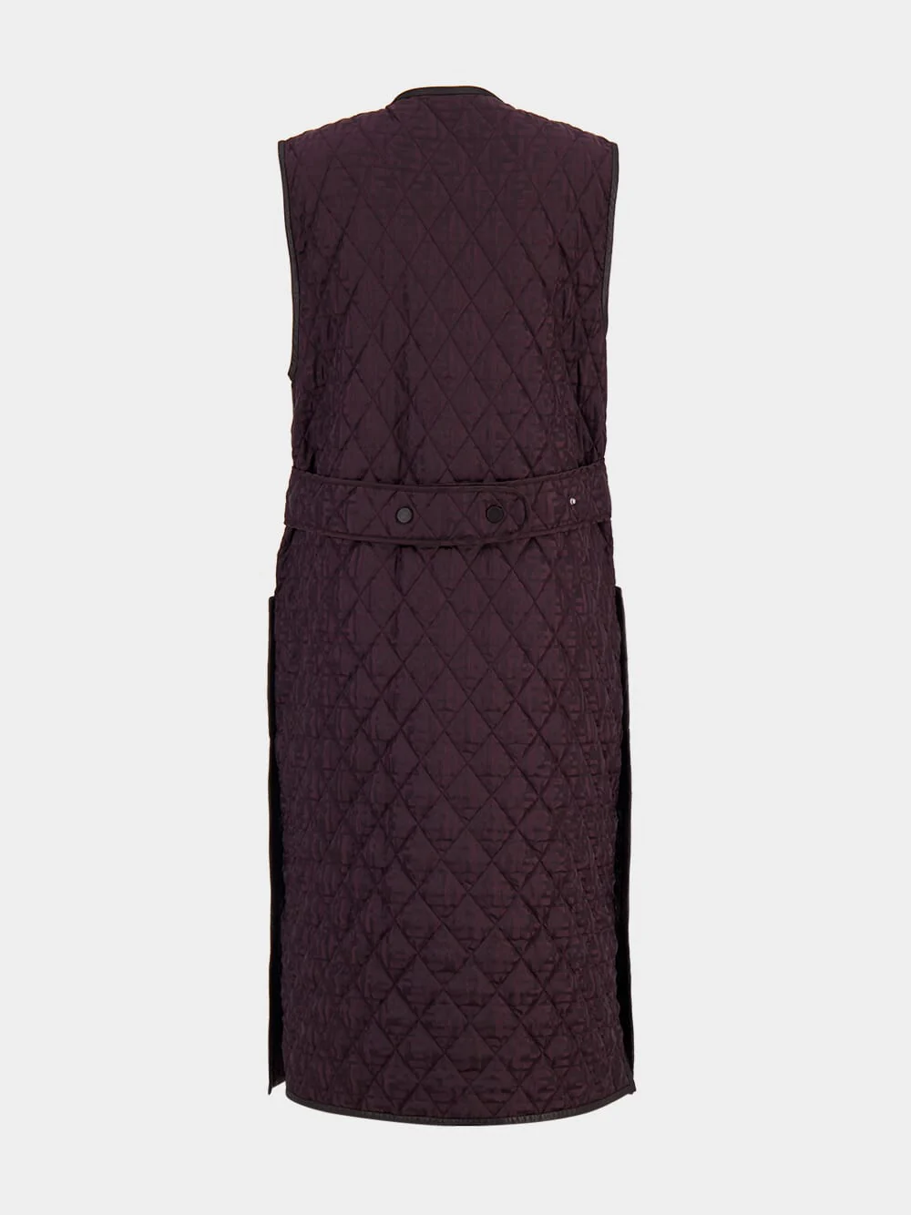 Dark Purple Sheepskin Gilet - Image 3