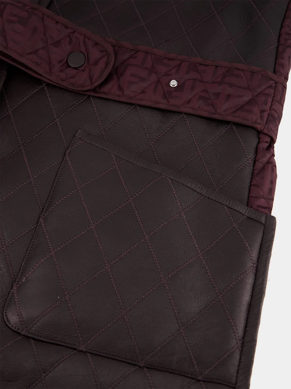 Dark Purple Sheepskin Gilet - Image 5