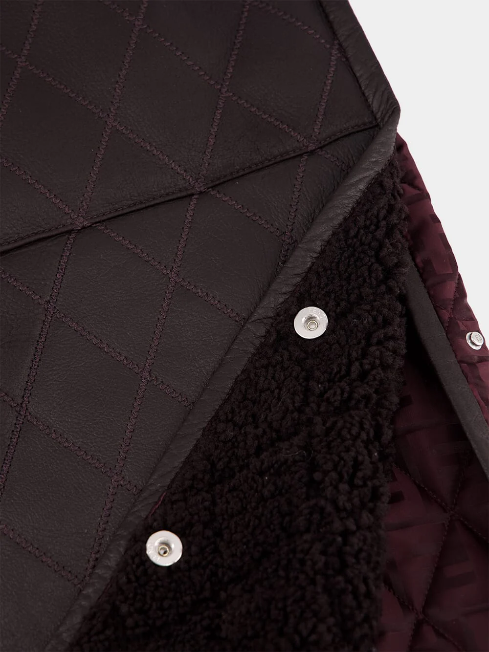 Dark Purple Sheepskin Gilet - Image 6