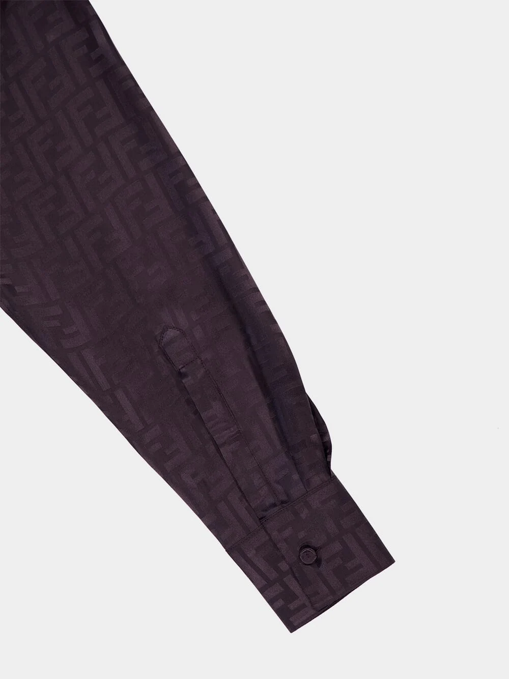 FF Motif Silk Satin Shirt - Image 4