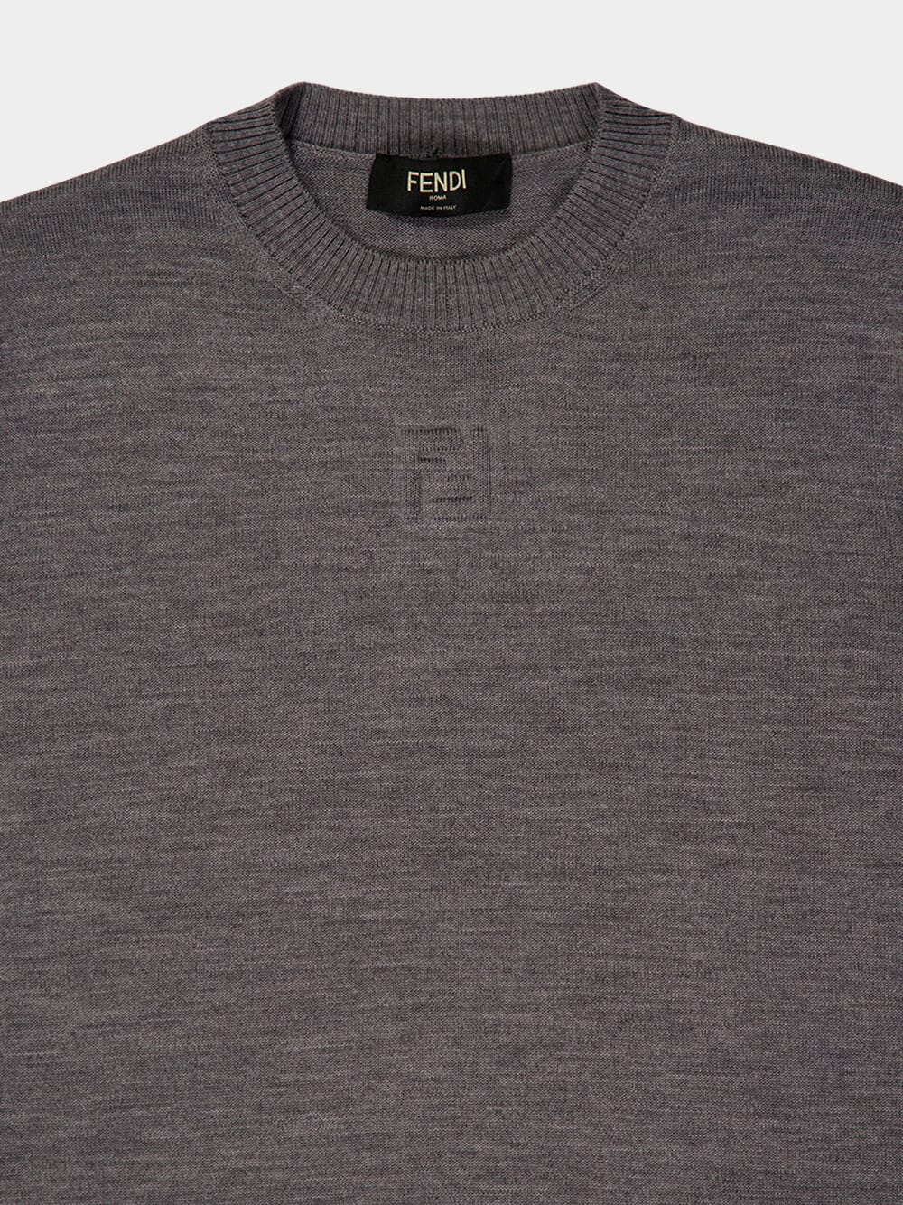 Light Grey Wool Jumper - Image 3