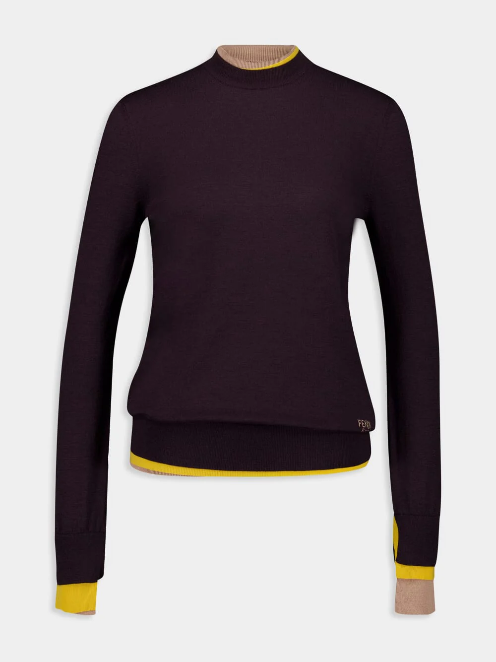 Logo Jacquard Wool-Blend Jumper