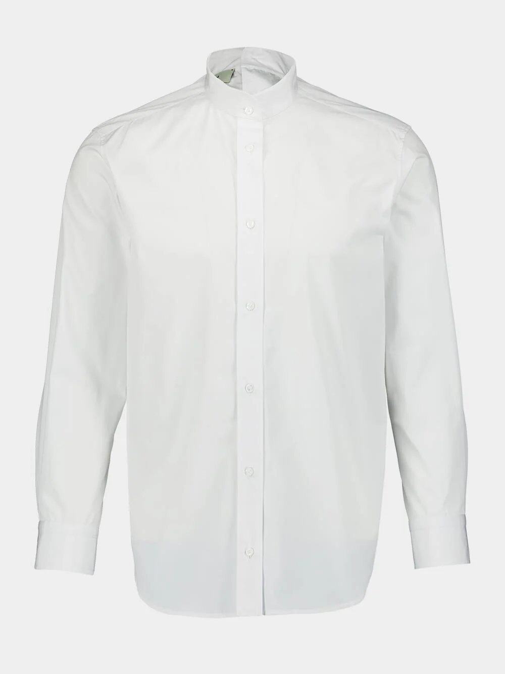 Mandarin Collar Poplin Shirt