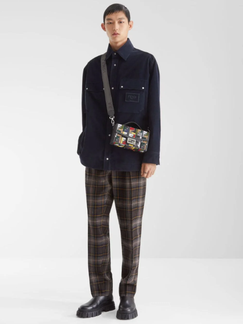 Navy Blue Corduroy Blouson - Image 2