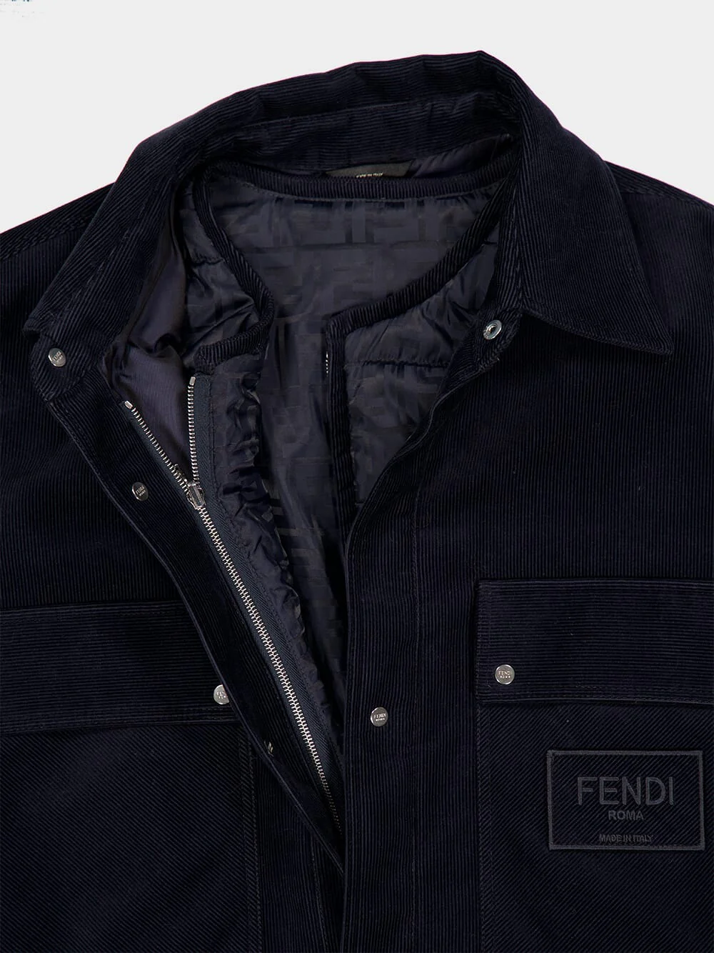 Navy Blue Corduroy Blouson - Image 5