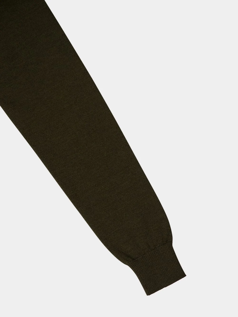 Olive Green Wool Jumper - Image 4