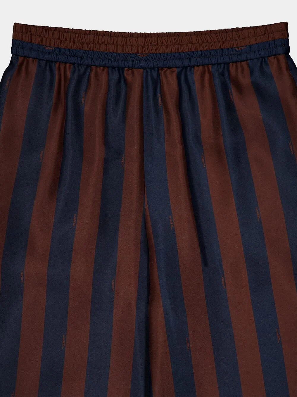 Pequin Stripes Silk Wide-Leg Trousers - Image 3