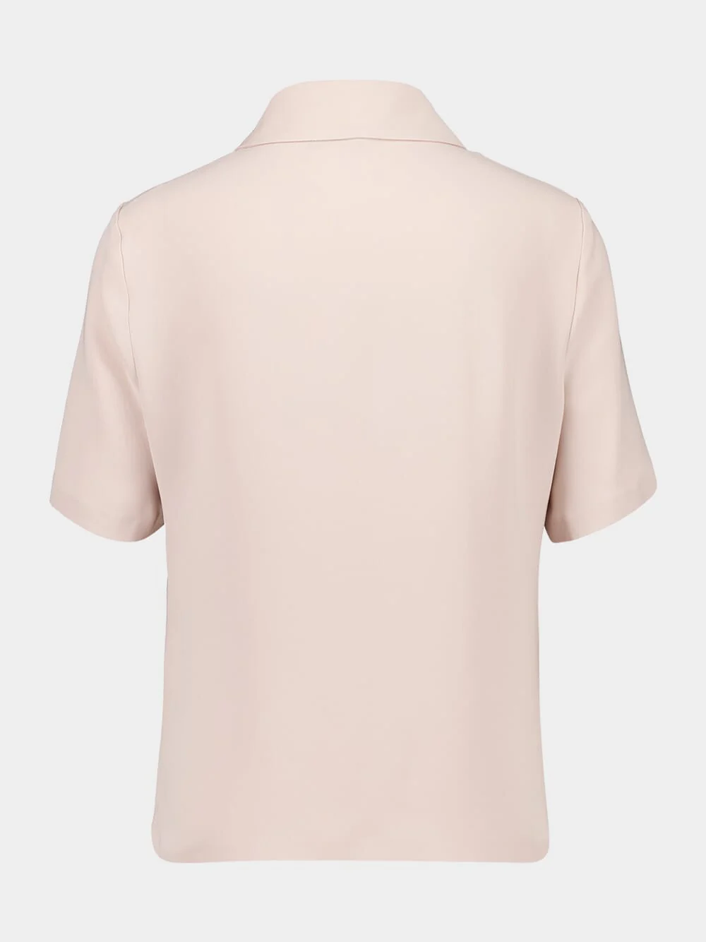 Pink Silk Cady Polo Shirt - Image 2