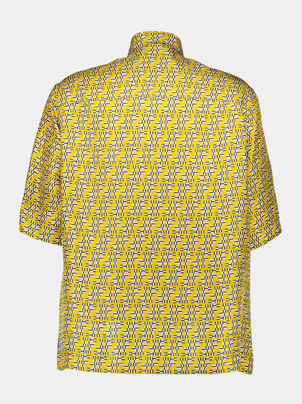 Yellow FF Labyrinth Silk Shirt - Image 3