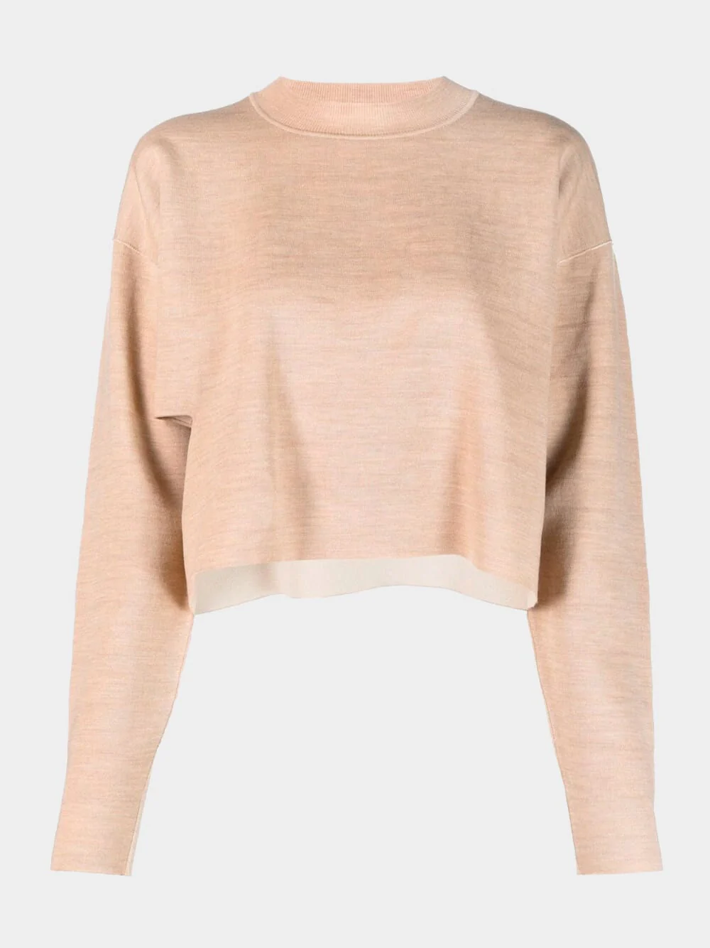 Cropped wool jumper