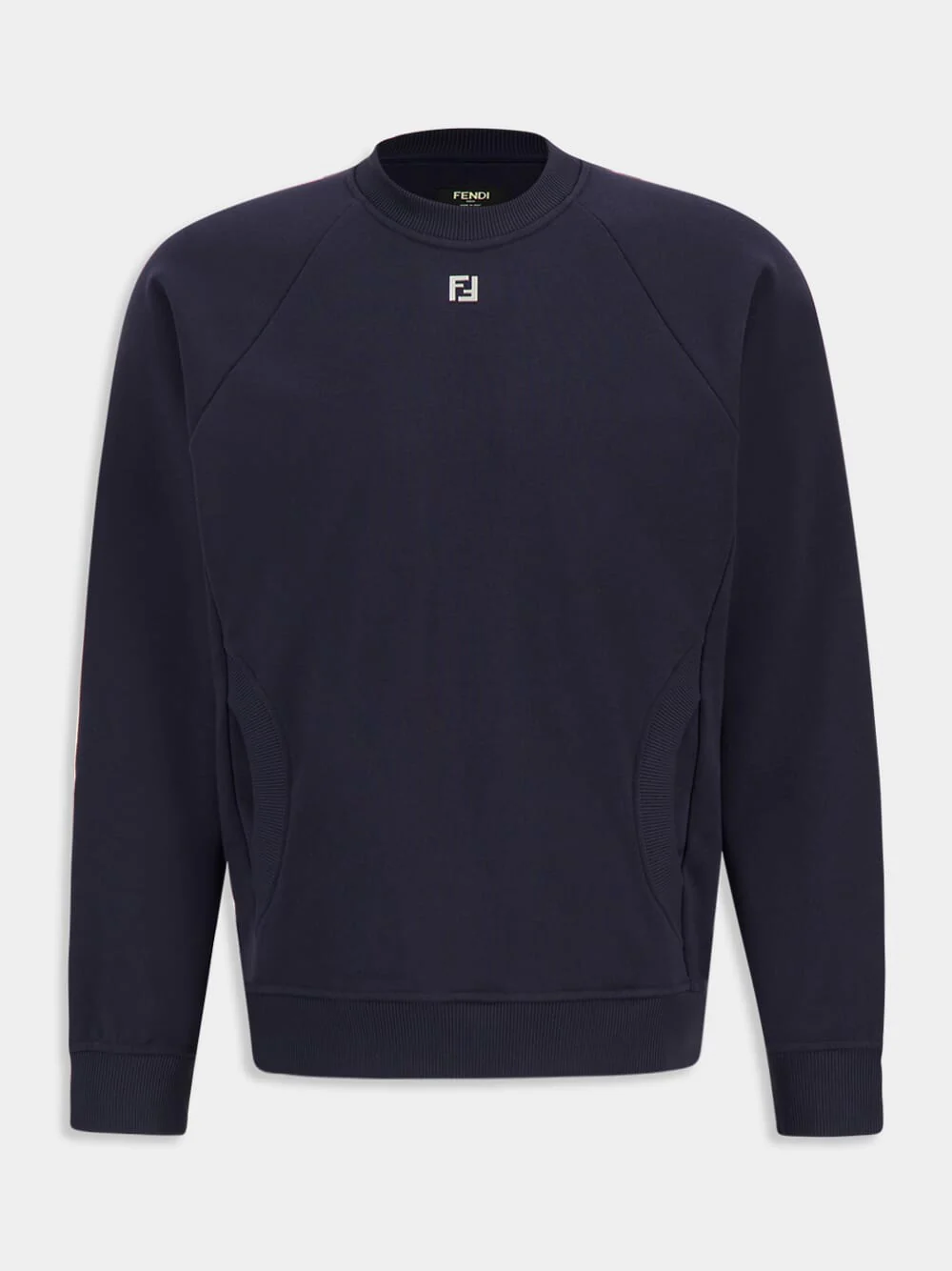 Dark Blue Cotton FF Metal Logo Sweater