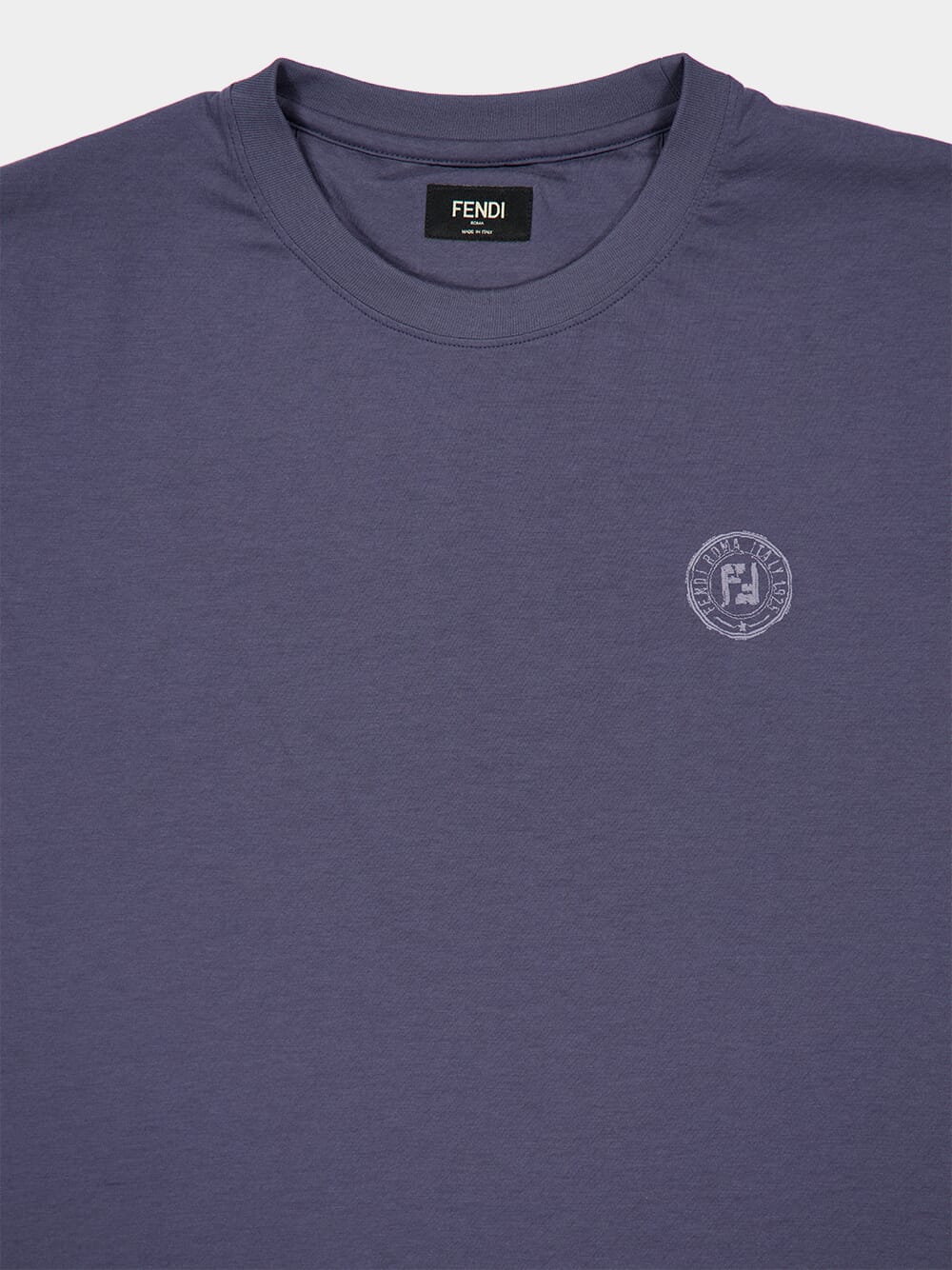 Dark Blue FF Postcards Cotton T-Shirt - Image 3