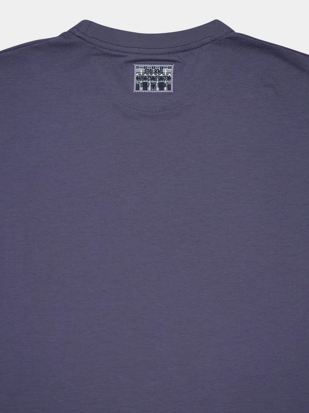 Dark Blue FF Postcards Cotton T-Shirt - Image 4