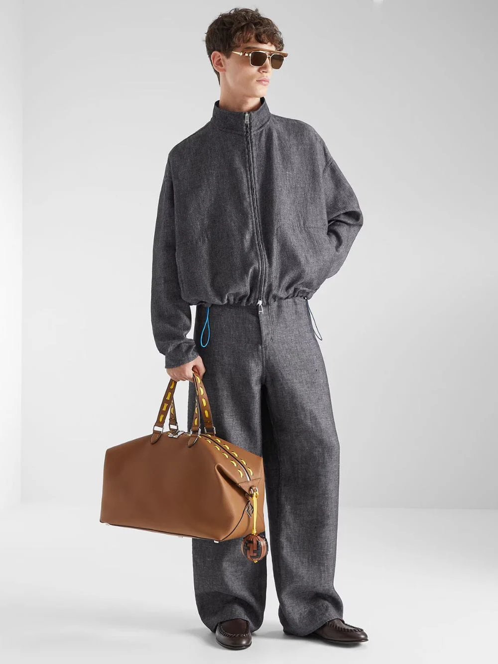 Dark Blue Reversible Denim Blouson