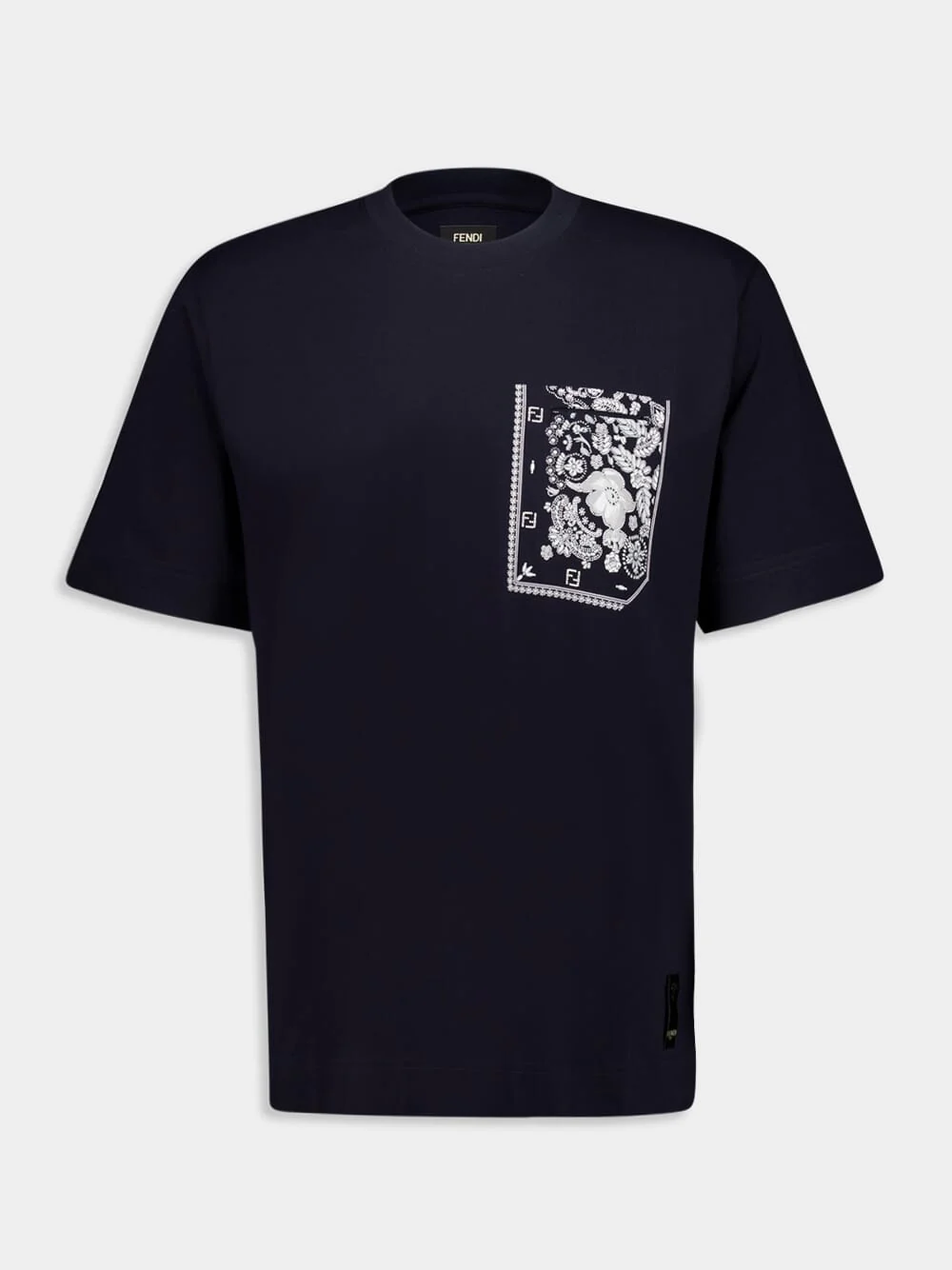 Dark Blue T-Shirt with Bandana Pocket