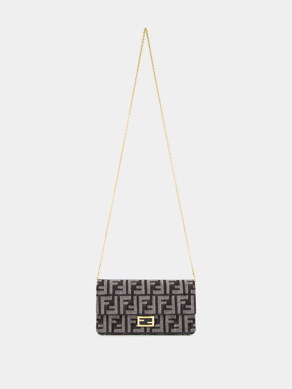 Dark Blue Wallet On Chain Baguette - Image 2