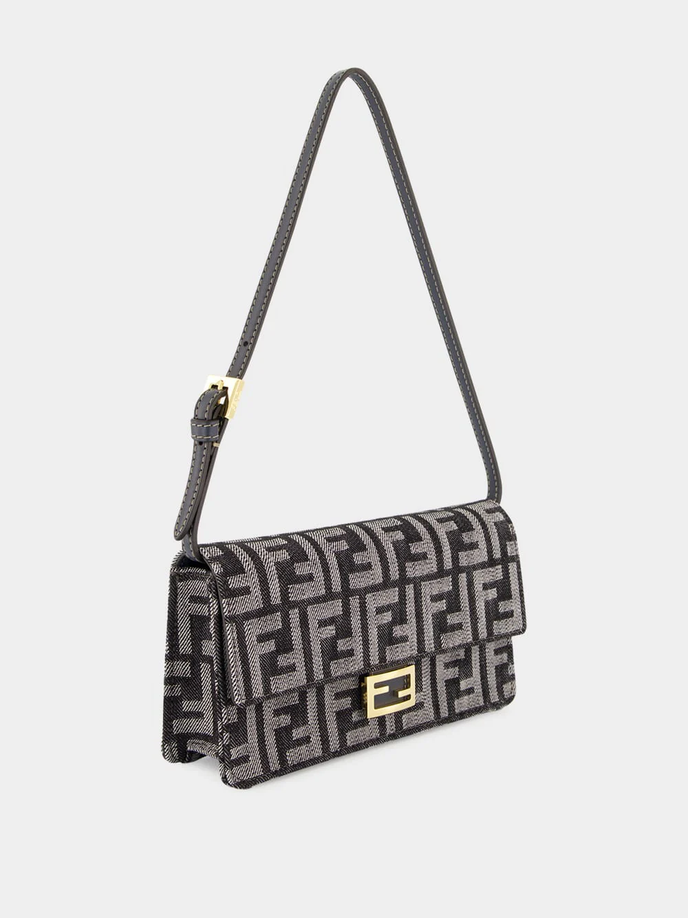 Dark Blue Wallet On Chain Baguette - Image 3