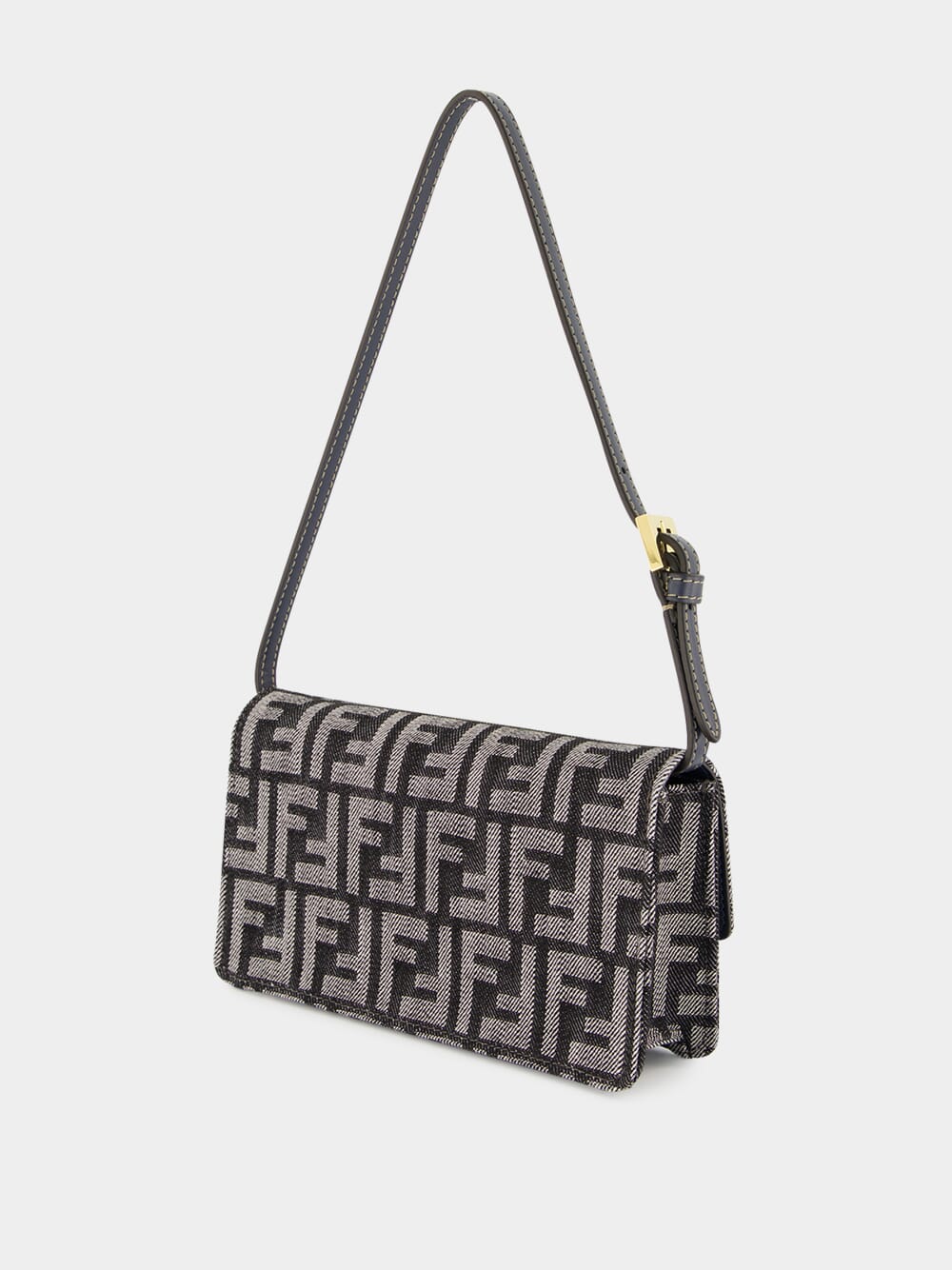 Dark Blue Wallet On Chain Baguette - Image 5