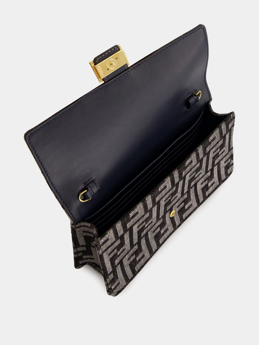 Dark Blue Wallet On Chain Baguette - Image 6