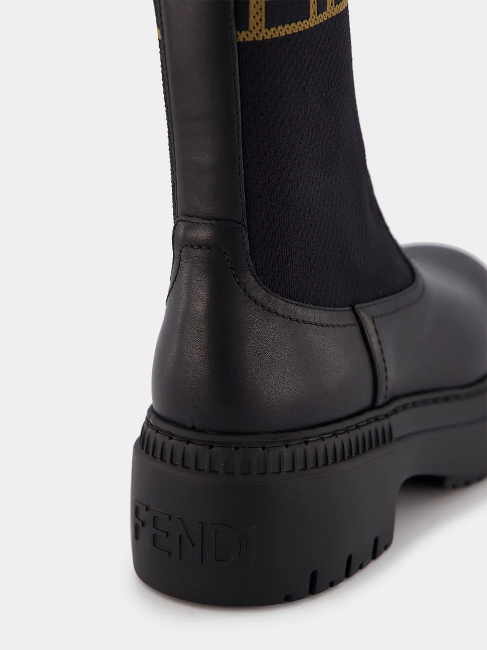 Domino Leather Biker Boots - Image 5
