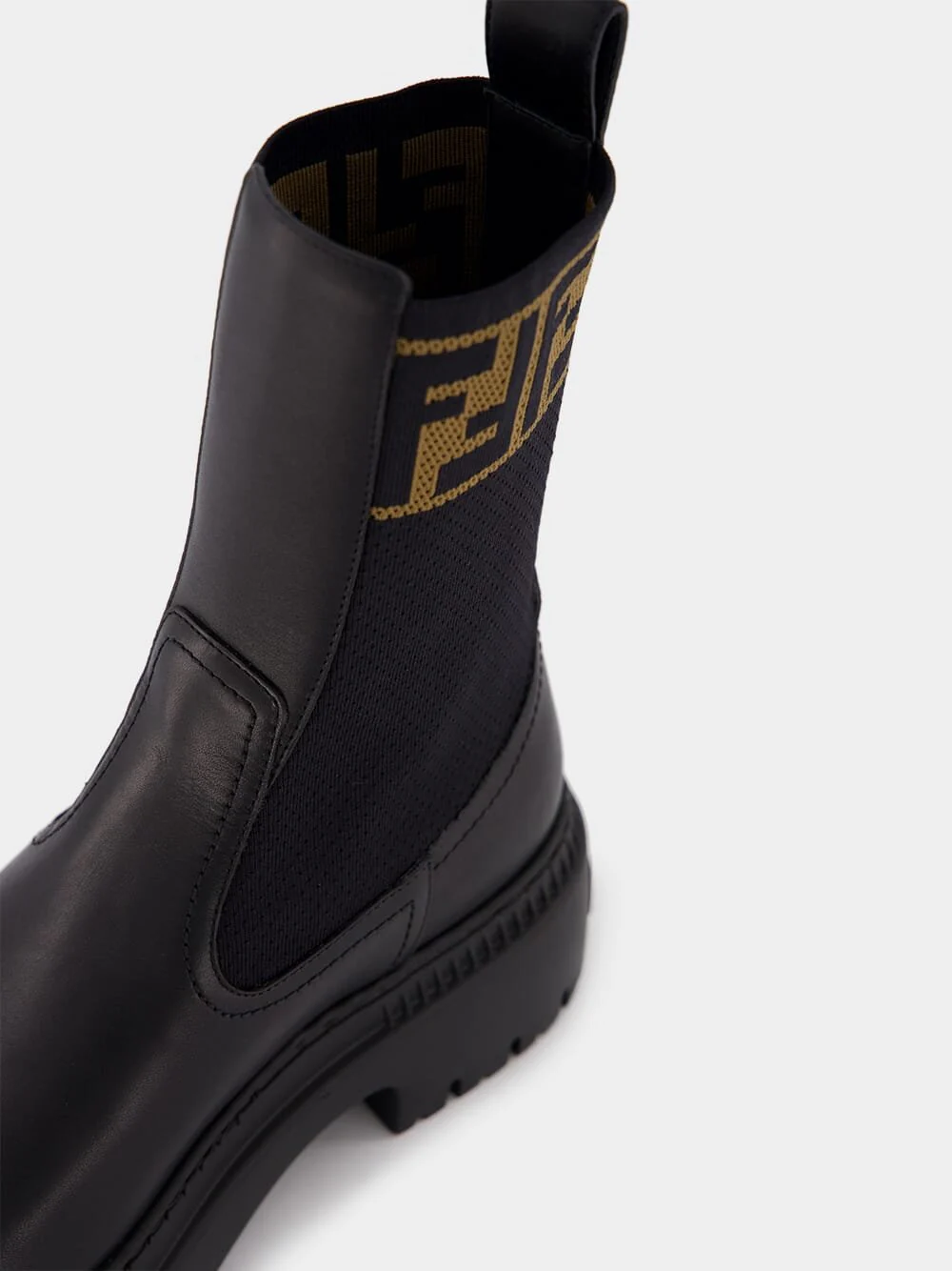 Domino Leather Biker Boots - Image 6