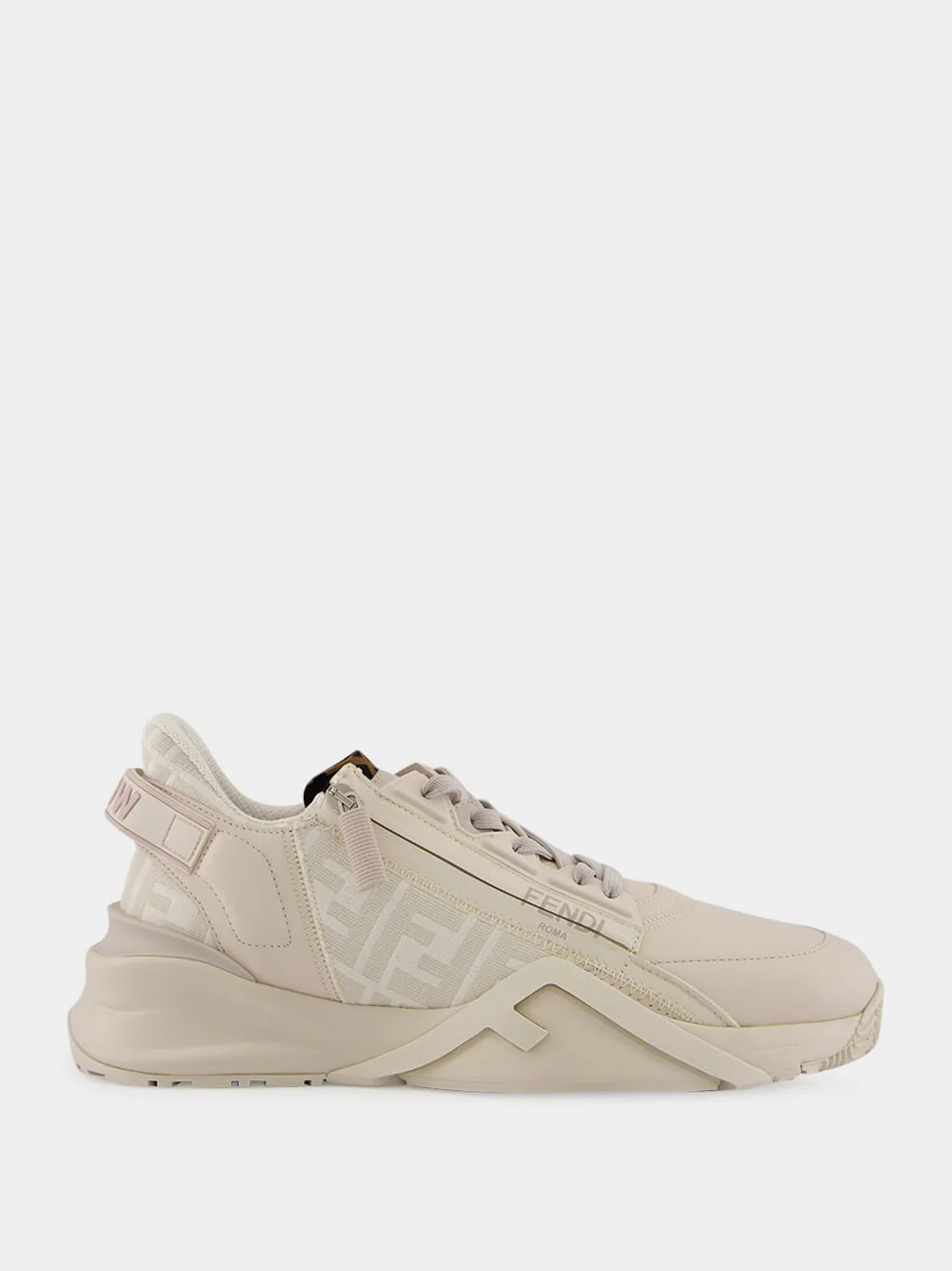 Flow White Low-Top Sneakers