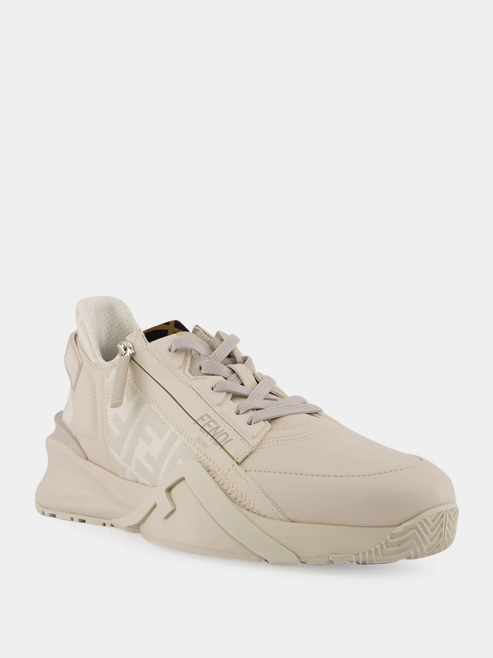 Flow White Low-Top Sneakers - Image 2