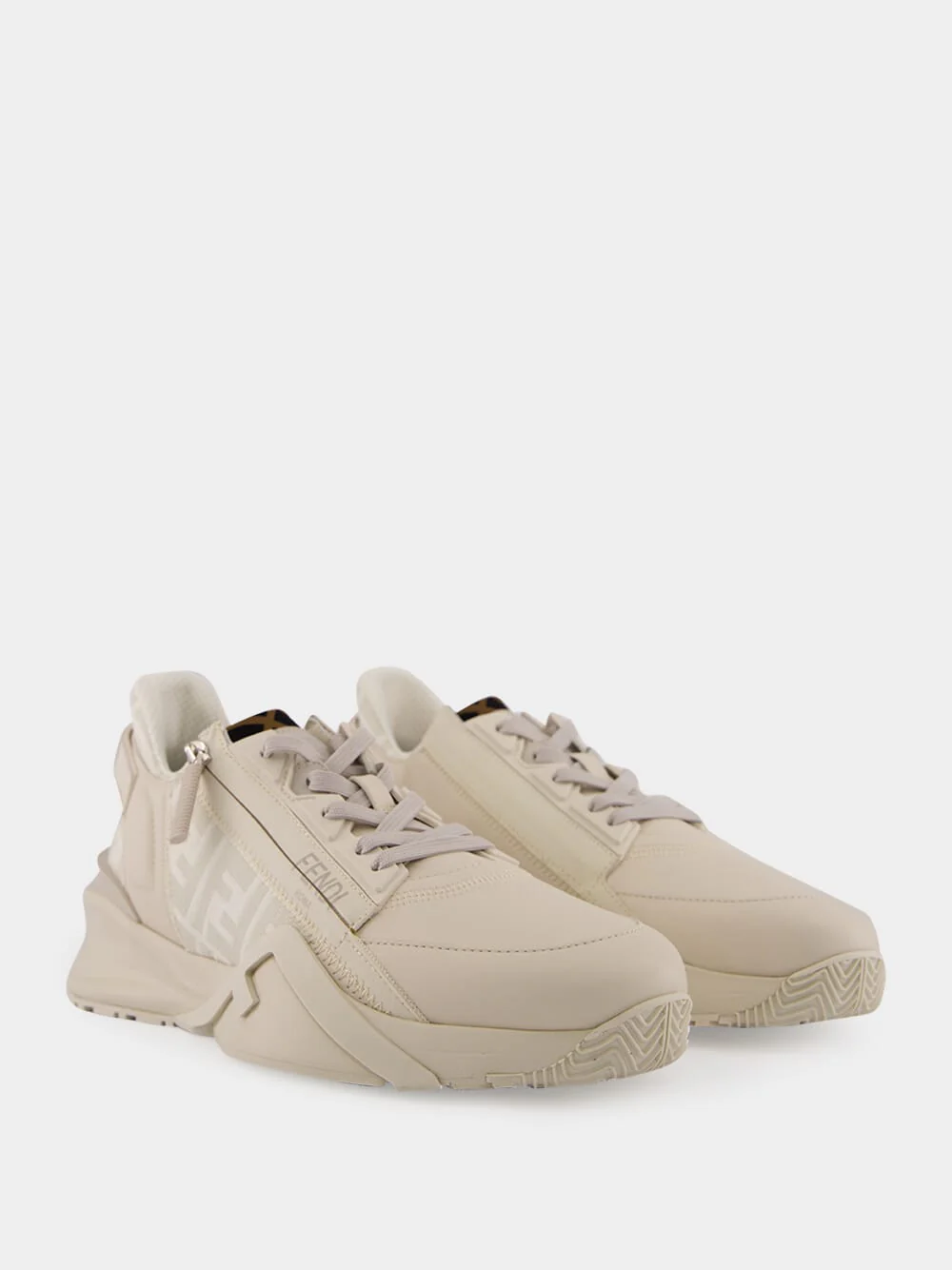 Flow White Low-Top Sneakers - Image 3