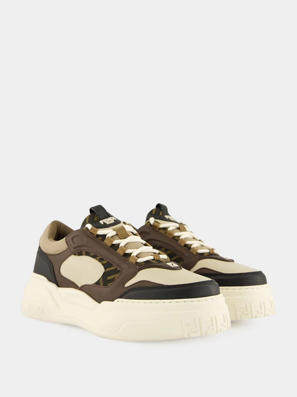 Force White Leather Trainers - Image 3