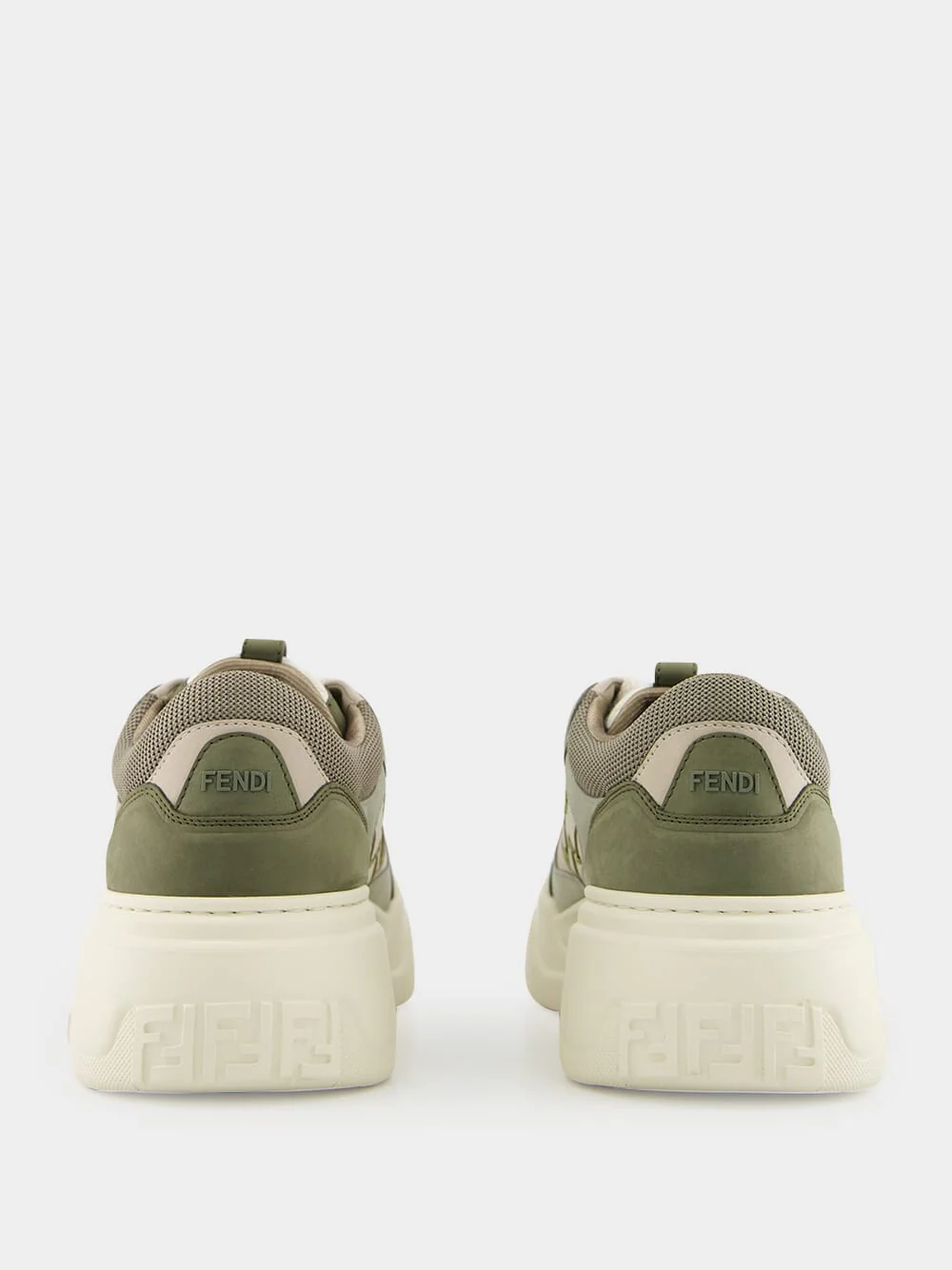 Green Force Leather and Nubuck Sneakers - Image 5