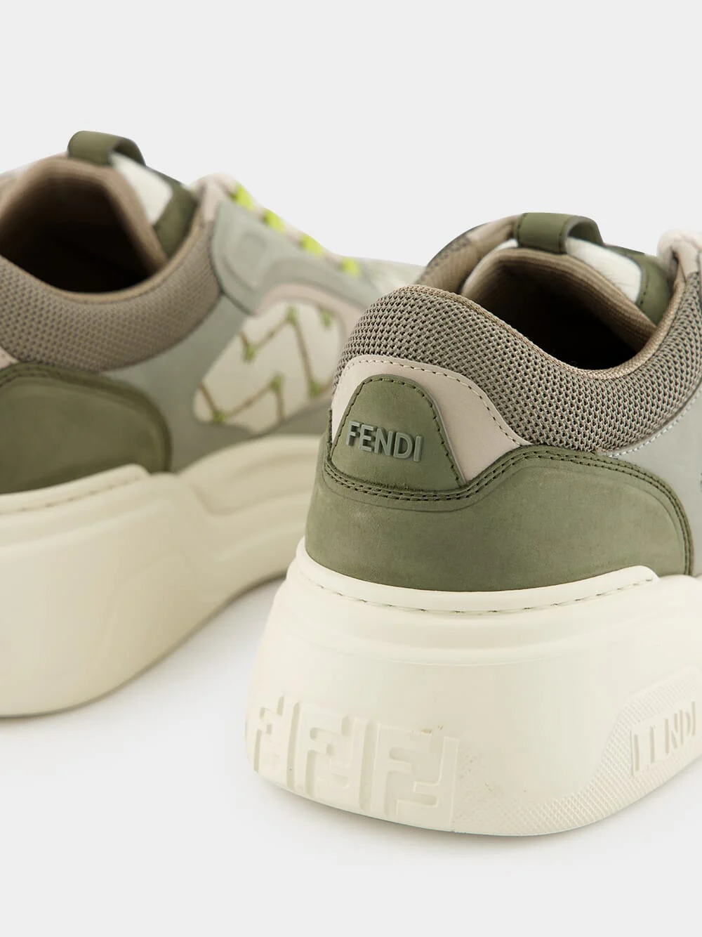 Green Force Leather and Nubuck Sneakers - Image 6