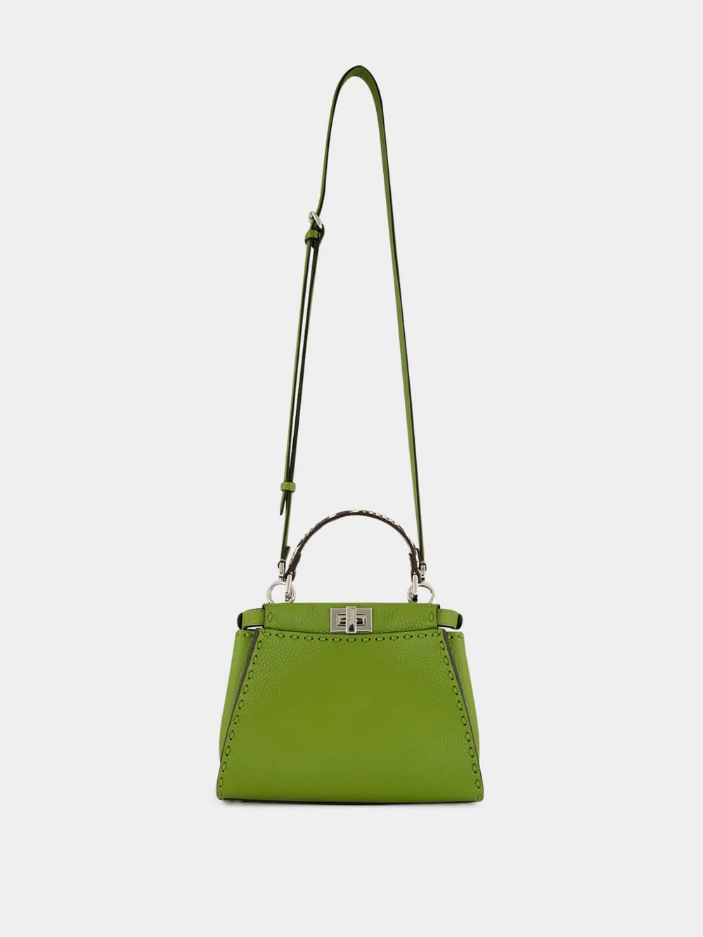 Green Peekaboo Mini Leather Bag - Image 2