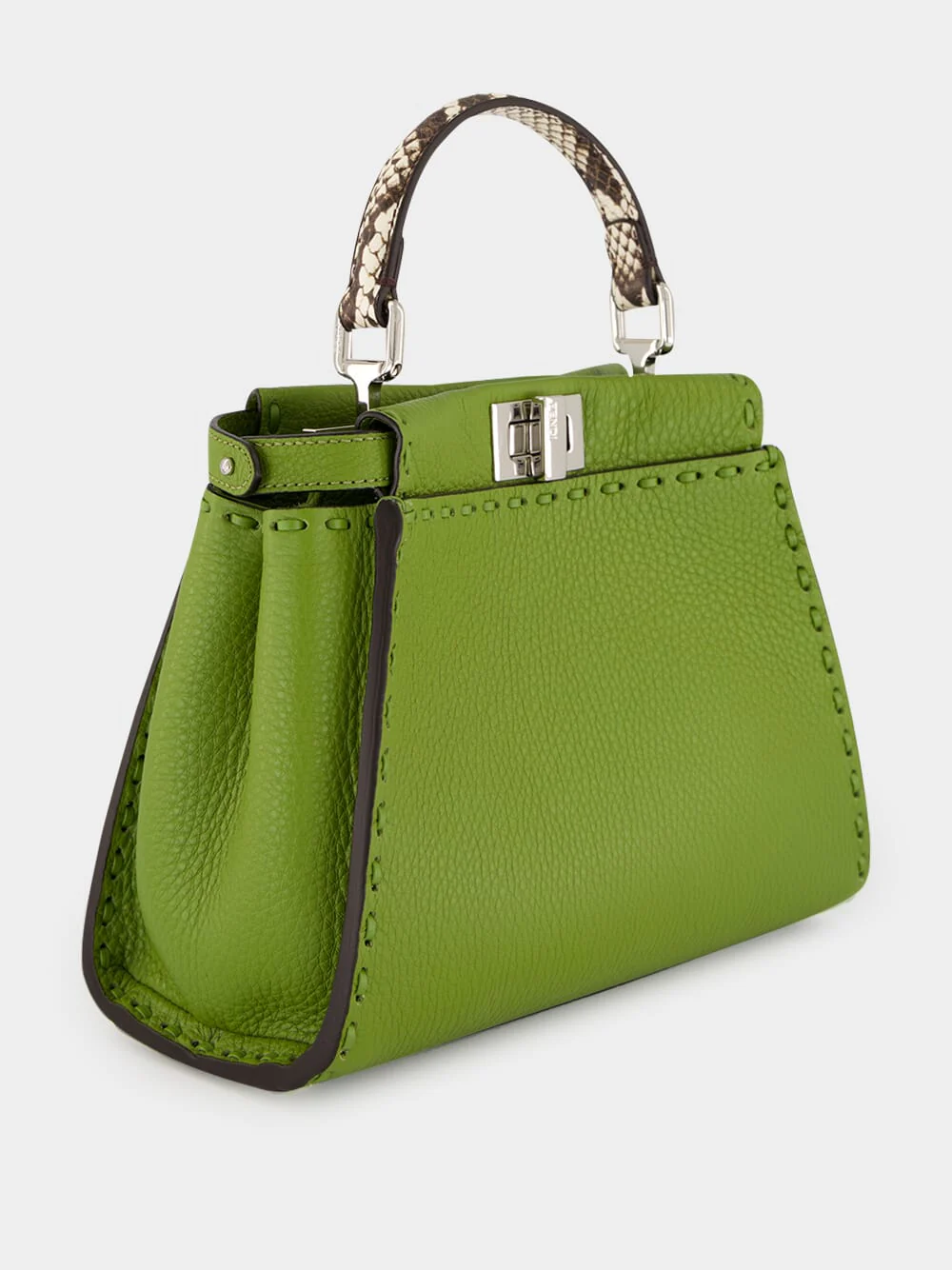 Green Peekaboo Mini Leather Bag - Image 3