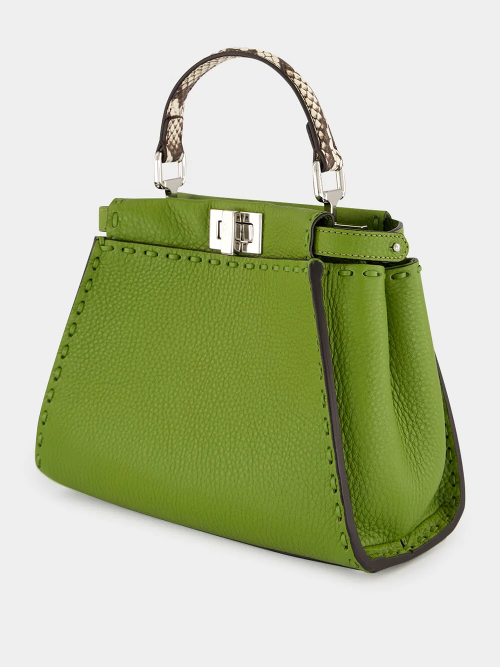 Green Peekaboo Mini Leather Bag - Image 5
