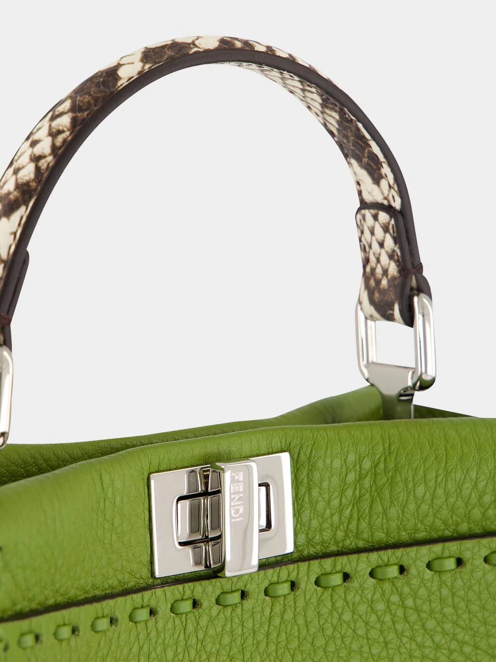 Green Peekaboo Mini Leather Bag - Image 7