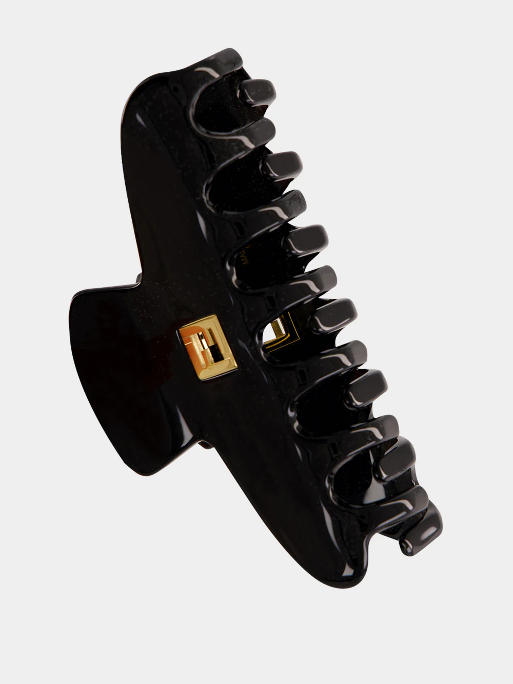 Black FF Acetate Hair Clip - Image 3