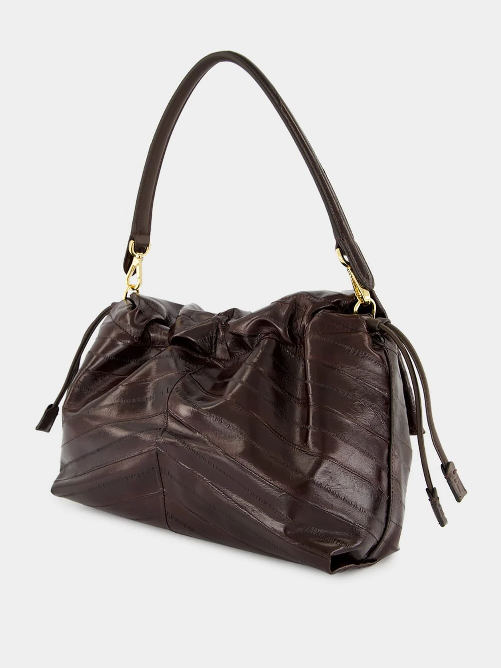 Large Brown Hagfish Leather Mamma Baguette - Image 5