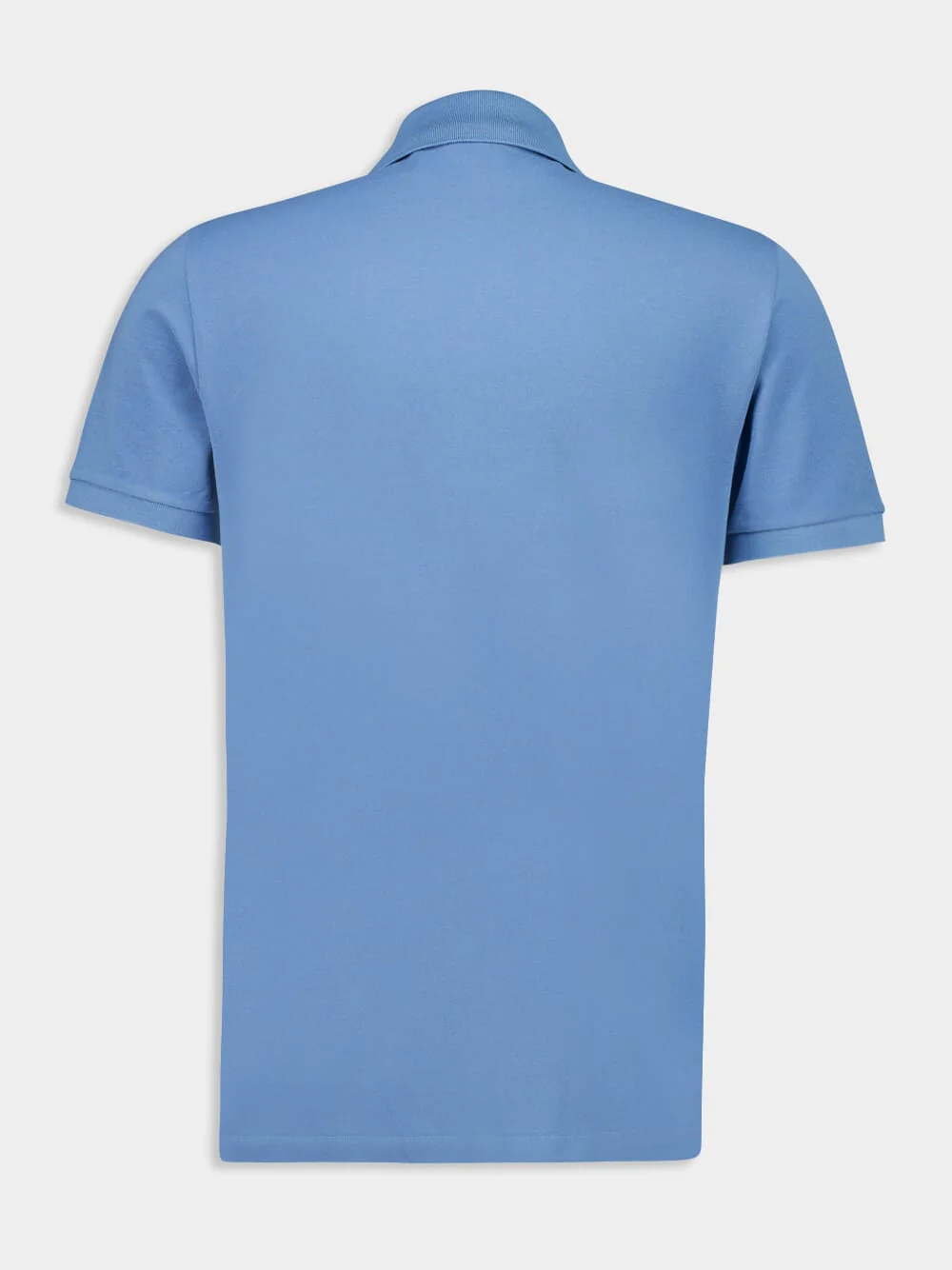 Light Blue Cotton Piqué Polo Shirt - Image 2