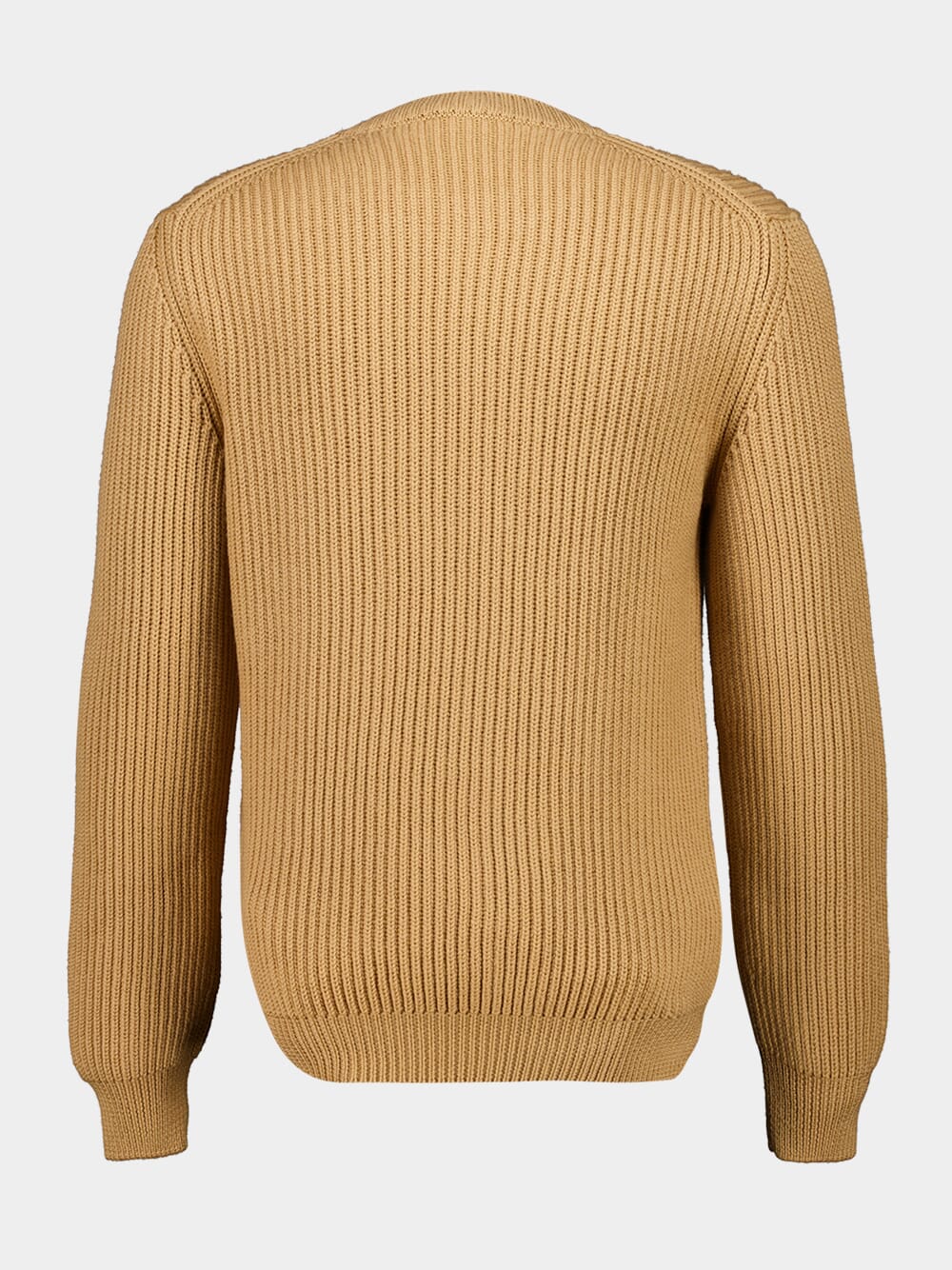 Light Brown Wool Pullover Logo - Image 2