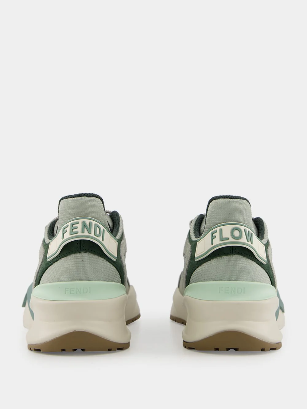Matcha Mesh & Suede Flow Low-Top Sneakers - Image 5