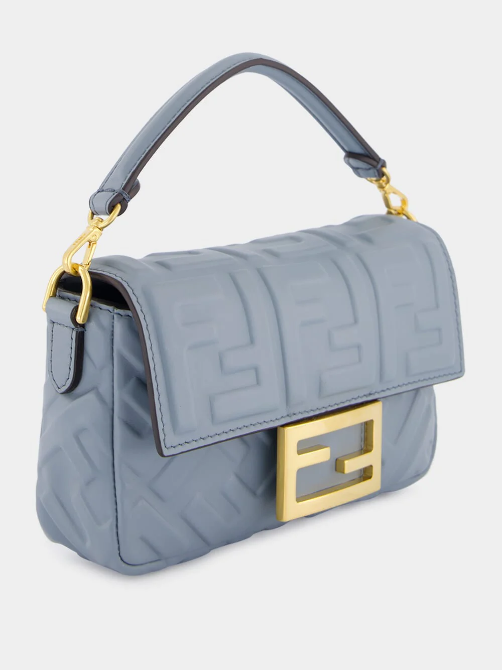 Mercury Blue Mini Baguette Bag - Image 3