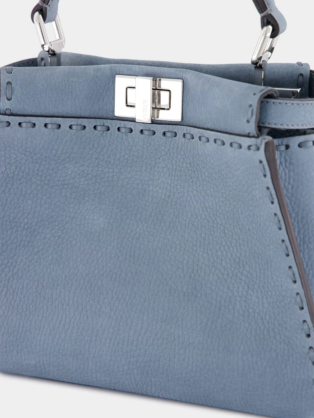 Mercury Blue Peekaboo Mini Selleria Bag - Image 7