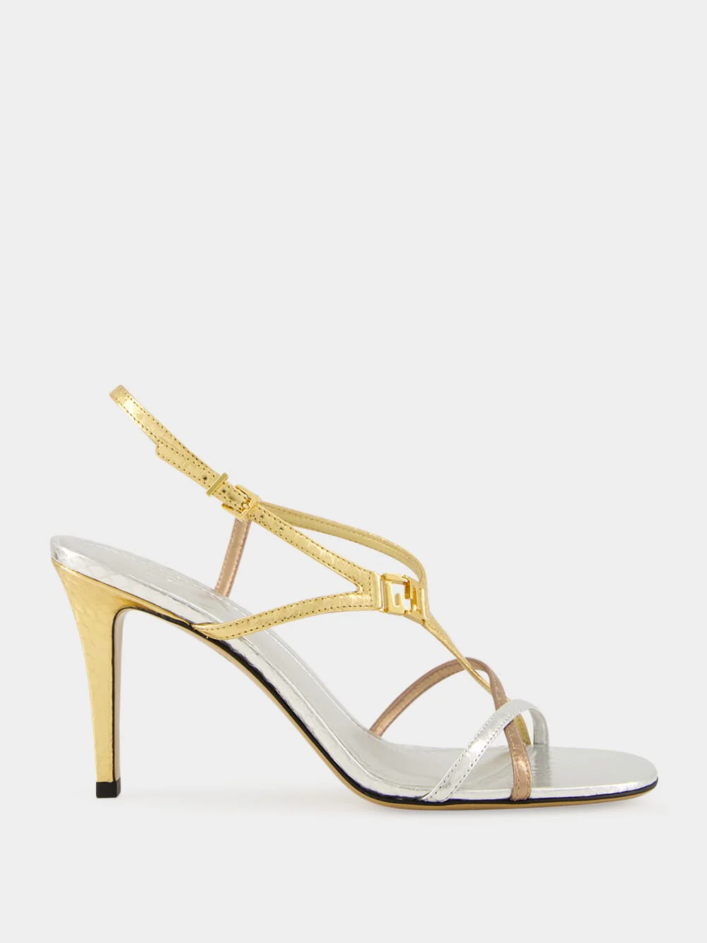 Multicolour Metallic FFold Ayers Sandals