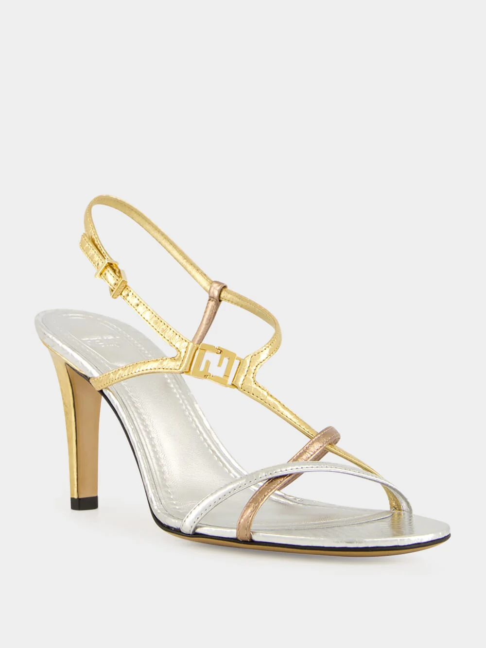Multicolour Metallic FFold Ayers Sandals - Image 2
