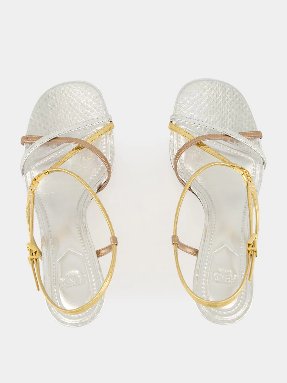 Multicolour Metallic FFold Ayers Sandals - Image 4
