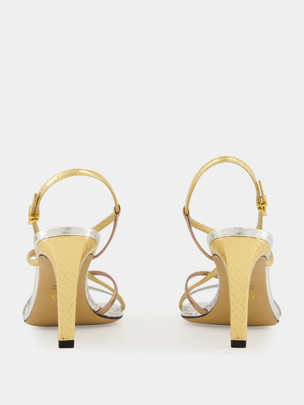 Multicolour Metallic FFold Ayers Sandals - Image 5