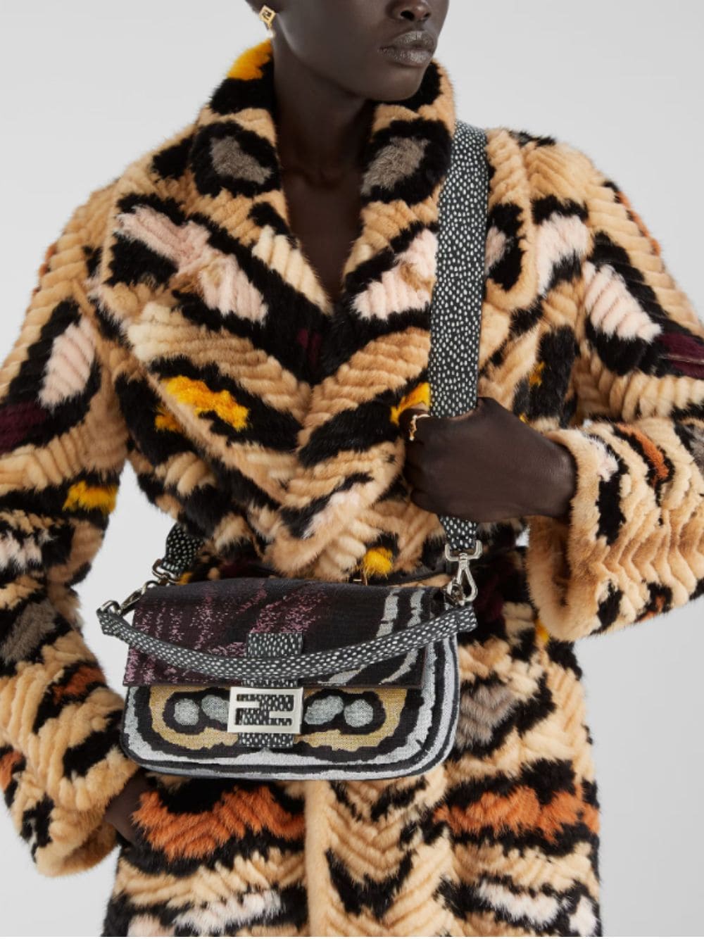 Multicolour Night Butterfly Sequin Baguette® Bag - Image 4