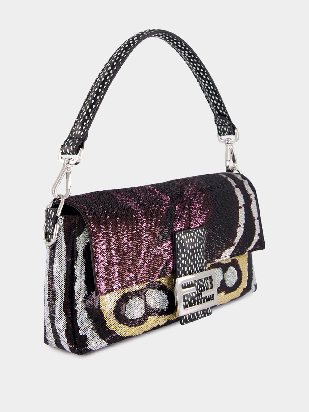 Multicolour Night Butterfly Sequin Baguette® Bag - Image 5