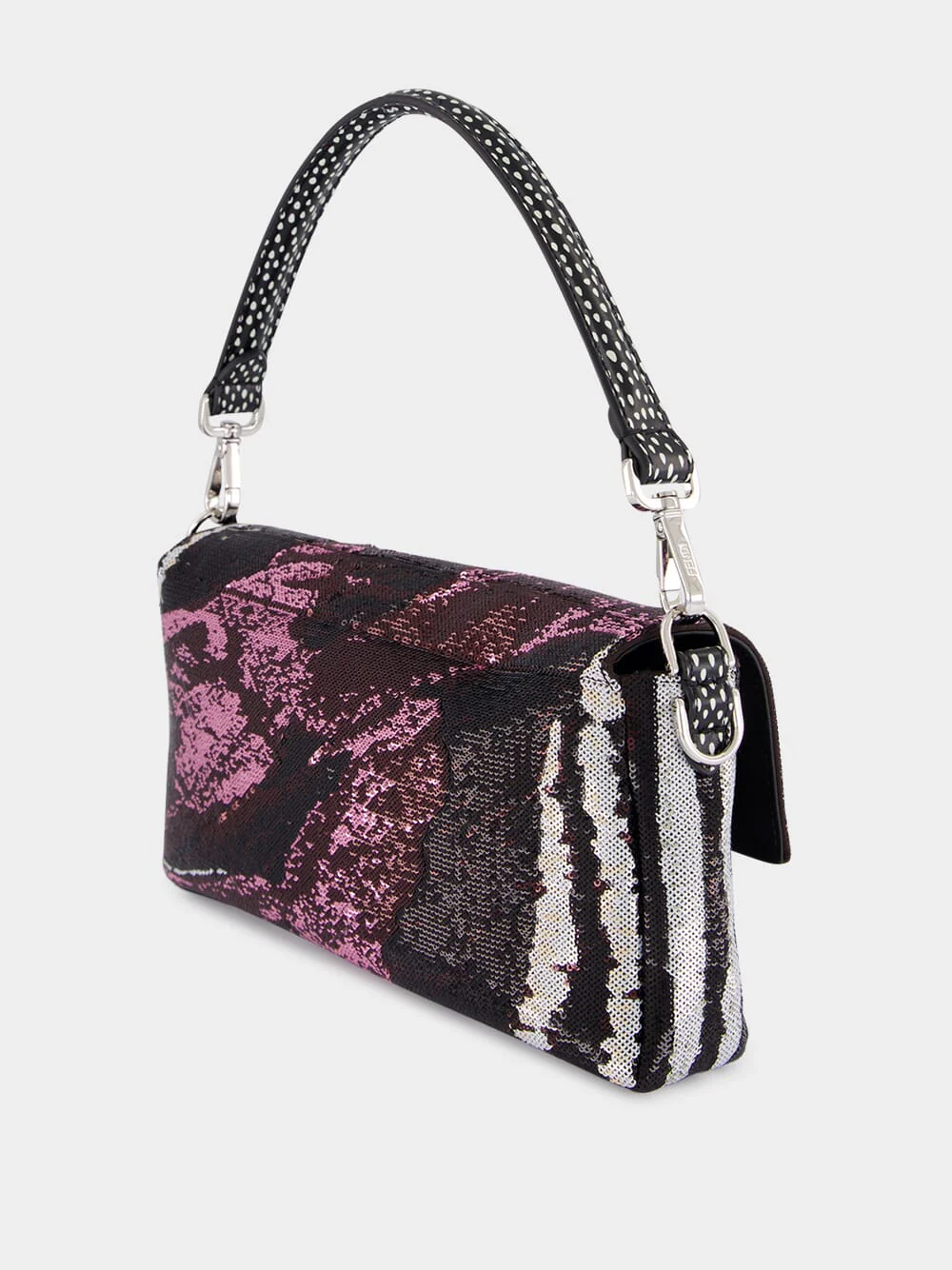 Multicolour Night Butterfly Sequin Baguette® Bag - Image 7